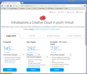 prezzi photoshop al 08/02/2015
